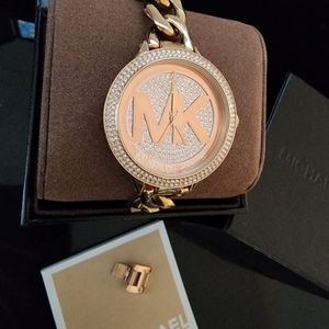 Michael Kors Rose Gold Chain Watch